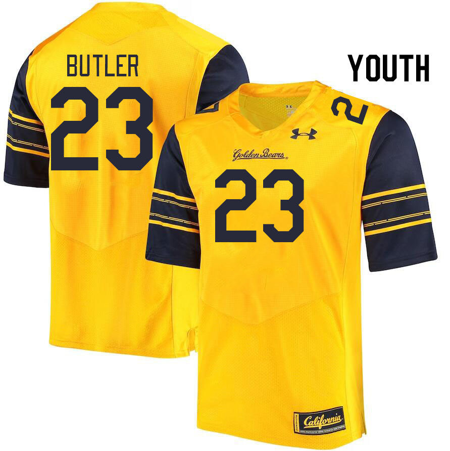 Youth #23 Dejuan Butler California Golden Bears College Football Jerseys Stitched Sale-Gold